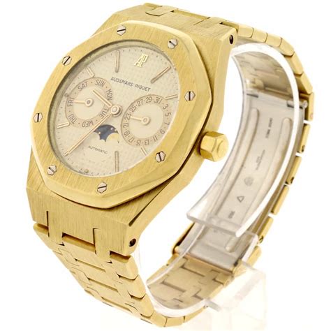 audemars piguet royal oak day date moonphase gold|Audemars Piguet royal oak vintage.